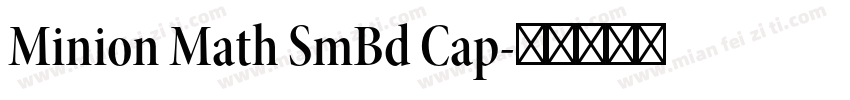 Minion Math SmBd Cap字体转换